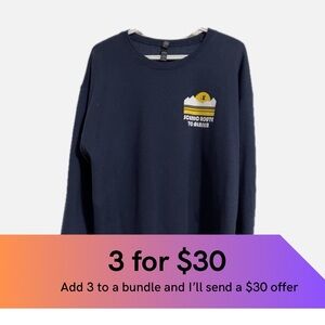 Scenic Route to Alaska, navy band sweatshirt.